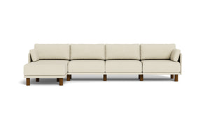 Luna - Sofa - Sunset Beige - Low Arms - Tall Legs