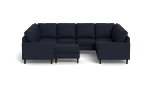 REFURBISHED - Altus - Sectional - Deep Sea - Square Arms