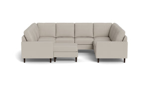 REFURBISHED - Altus - Sectional - Latte - Square Arms