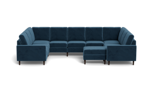 Altus - Sectional - Sapphire - Square Arms