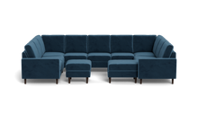 Load image into Gallery viewer, Altus - Sectional - Sapphire - Square Arms
