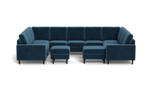 Altus - Sectional - Sapphire - Square Arms