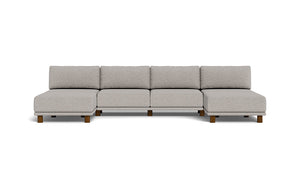 Luna - Sofa - Dream Grey - High Arms - Low Legs