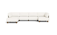Load image into Gallery viewer, Luna - Sectional - Snowdrift - High Arms - Low Legs
