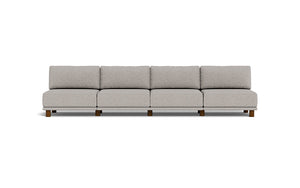 Luna - Sofa - Dream Grey - High Arms - Low Legs