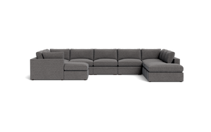 REFURBISHED - Ciello XL - Sectional - Storm Grey - Regular Arms