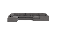 Load image into Gallery viewer, REFURBISHED - Ciello XL - Sectional - Storm Grey - Regular Arms
