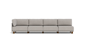 Luna - Sofa - Dream Grey - High Arms - Low Legs