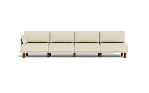 Luna - Sofa - Sunset Beige - Low Arms - Tall Legs