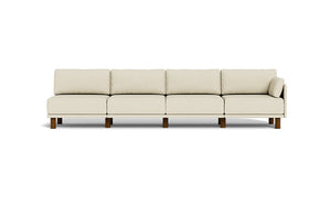 Luna - Sofa - Sunset Beige - Low Arms - Tall Legs