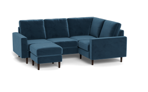 Altus - Sectional - Sapphire - Square Arms