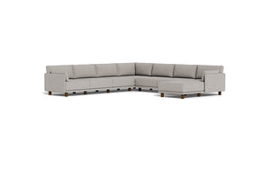 Luna - Sectional - Dream Grey - Low Arms - Low Legs