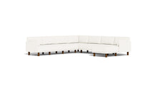 Load image into Gallery viewer, Luna - Sectional - Snowdrift - Low Arms - Tall Legs
