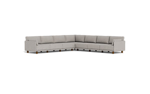 Luna - Sectional - Dream Grey - Low Arms - Low Legs