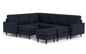 REFURBISHED - Altus - Sectional - Deep Sea - Square Arms