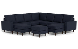 REFURBISHED - Altus - Sectional - Deep Sea - Square Arms