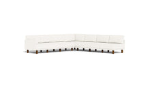 Load image into Gallery viewer, Luna - Sectional - Snowdrift - Low Arms - Tall Legs
