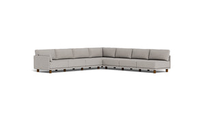 Luna - Sectional - Dream Grey - Low Arms - Low Legs