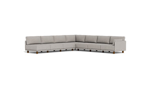 Luna - Sectional - Dream Grey - Low Arms - Low Legs
