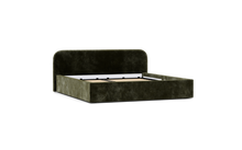 Load image into Gallery viewer, Ara Bed - King - Upholstered - Sage - Storage

