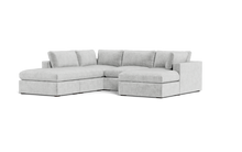 Load image into Gallery viewer, Ciello XL - Sectional - Limestone - Regular Arms
