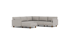 Luna - Sectional - Dream Grey - Low Arms - Low Legs