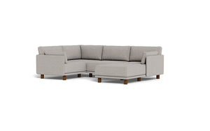 Luna - Sectional - Dream Grey - Low Arms - Low Legs