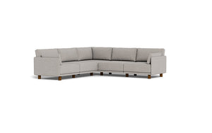 Luna - Sectional - Dream Grey - Low Arms - Low Legs