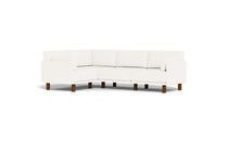 Load image into Gallery viewer, Luna - Sectional - Snowdrift - Low Arms - Tall Legs

