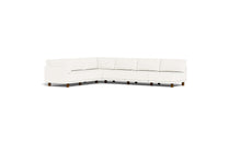 Load image into Gallery viewer, Luna - Sectional - Snowdrift - High Arms - Low Legs
