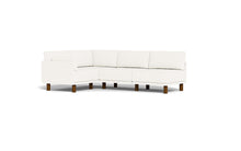 Load image into Gallery viewer, Luna - Sectional - Snowdrift - Low Arms - Tall Legs
