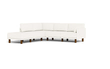 Load image into Gallery viewer, Luna - Sectional - Snowdrift - Low Arms - Tall Legs
