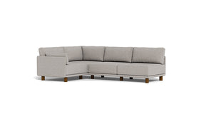 Luna - Sectional - Dream Grey - Low Arms - Low Legs