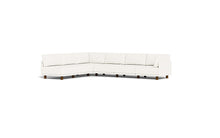 Load image into Gallery viewer, Luna - Sectional - Snowdrift - High Arms - Low Legs

