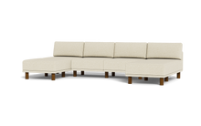 Load image into Gallery viewer, Luna - Sofa - Sunset Beige - High Arms - Tall Legs
