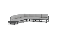 Load image into Gallery viewer, Mistral - Sectional - Pebble - Block - Silver Shade
