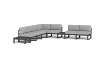 Load image into Gallery viewer, Mistral - Sectional - Pebble - Block - Silver Shade
