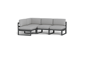 Mistral - Sectional - Pebble - Ellipse - Silver Shade