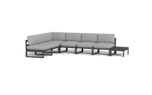 Mistral - Sectional - Pebble - Ellipse - Silver Shade