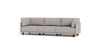 Luna - Sofa - Dream Grey - High Arms - Low Legs