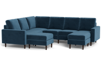 Load image into Gallery viewer, Altus - Sectional - Sapphire - Square Arms
