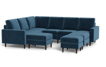 Load image into Gallery viewer, Altus - Sectional - Sapphire - Square Arms
