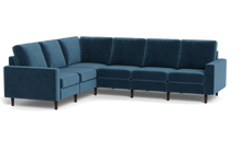 Load image into Gallery viewer, Altus - Sectional - Sapphire - Square Arms
