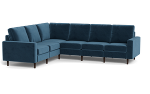 Altus - Sectional - Sapphire - Square Arms
