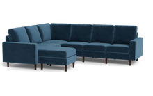 Load image into Gallery viewer, Altus - Sectional - Sapphire - Square Arms
