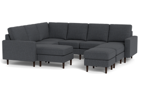 Altus - Sectional - Slate - Square Arms