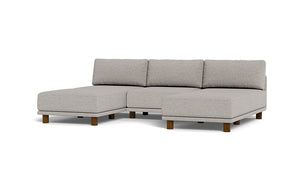 Luna - Sofa - Dream Grey - High Arms - Low Legs