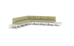 Mistral - Sectional - Sandstone - Block - Fern
