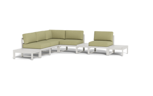 Mistral - Sectional - Sandstone - Block - Fern