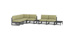 Load image into Gallery viewer, Mistral - Sectional - Pebble - Ellipse - Fern
